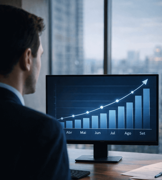 Empresa utilizando sistema de tráfego pago